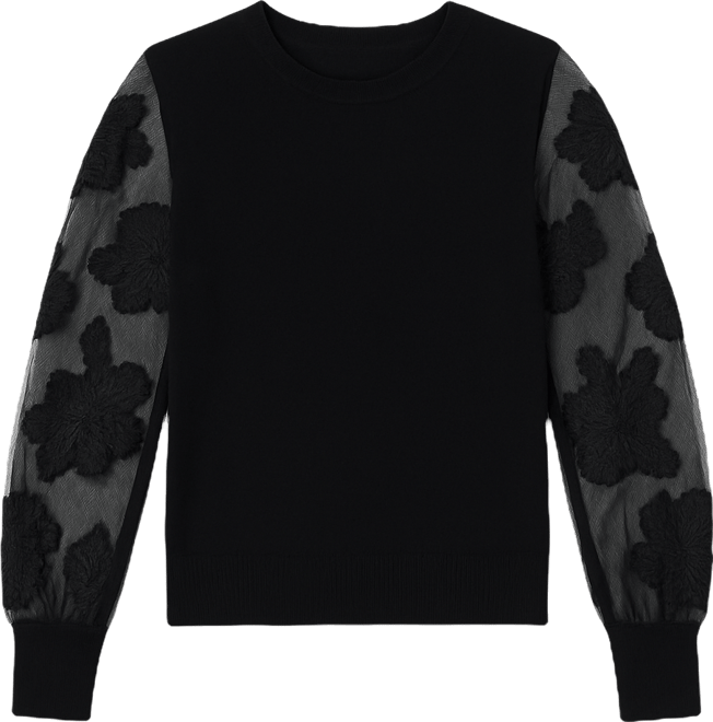 Women's Cailin Sheer Sleeve Top