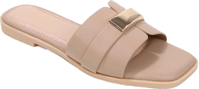 Women's Kallen Slide Sandals with Gold-Tone Accent