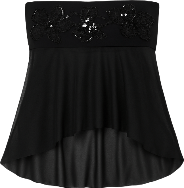 Women's Steffie Strapless Beaded Mesh Top