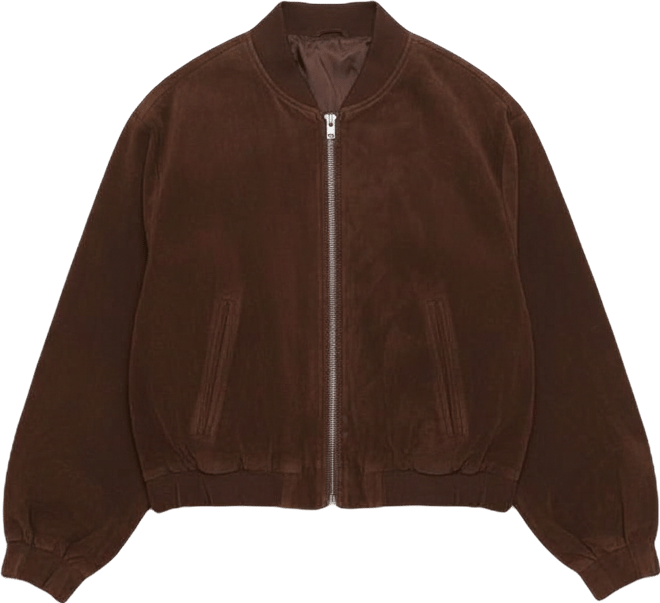 Women's Goldie Faux Suede Bomber Jacket