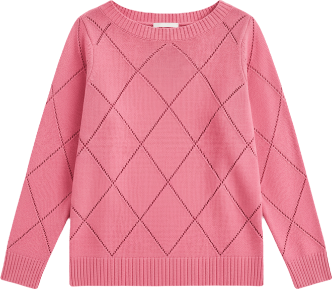 Women's Pointelle Boat-Neck Sweater, Macy's Exclusive