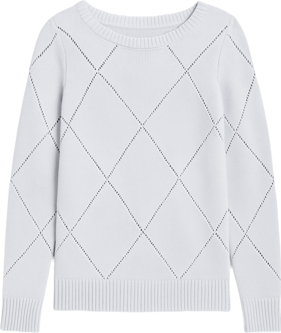 Women's Pointelle Boat-Neck Sweater, Macy's Exclusive