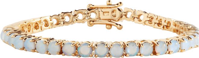Blue Opal Tennis Bracelet