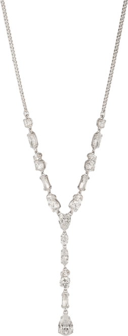 Givenchy Silver CZ Y Necklace | Dillard's