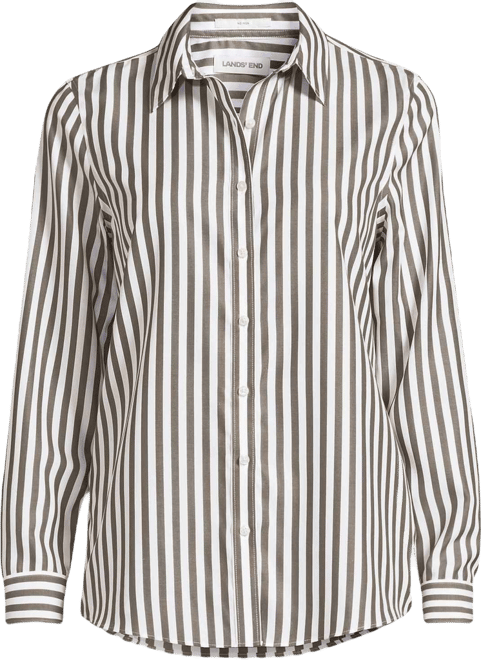 Women's No Iron Button Front Shirt