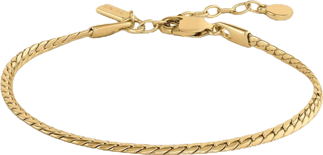 Women's Serpentine Bracelet in Polished 14k Gold-Plated Sterling Silver
