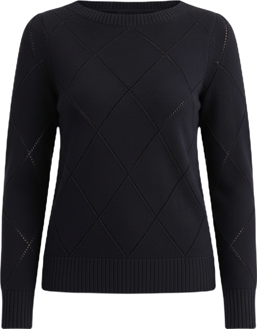 Women's Pointelle Boat-Neck Sweater, Macy's Exclusive