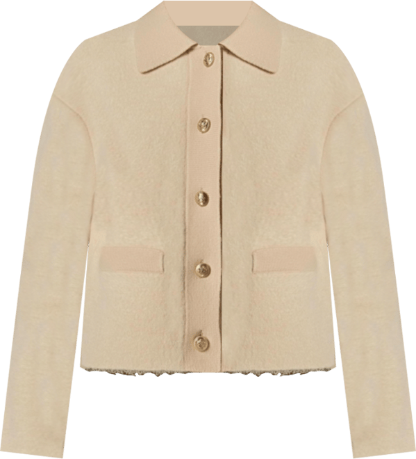 Women's Contrast Placket Cardigan