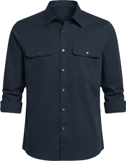 Men's Two Pocket Garment Dye Classic-Fit Shirt