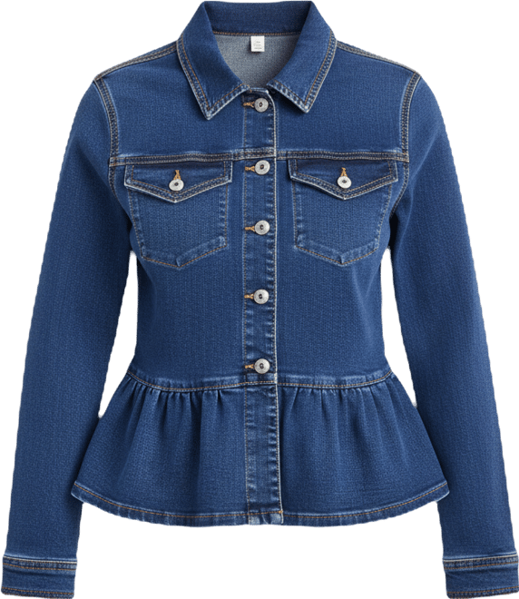 Women's Peplum Denim Jacket, Macy's Exclusive