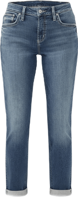 Women's Boyfriend Mid Rise Slim Leg Jeans