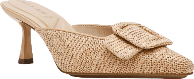 Women's Akcassia Snip Toe Kitten Heel Slip-On Mules