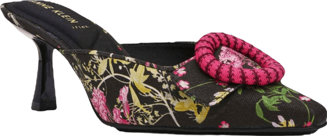 Women's Akcassia Snip Toe Kitten Heel Slip-On Mules