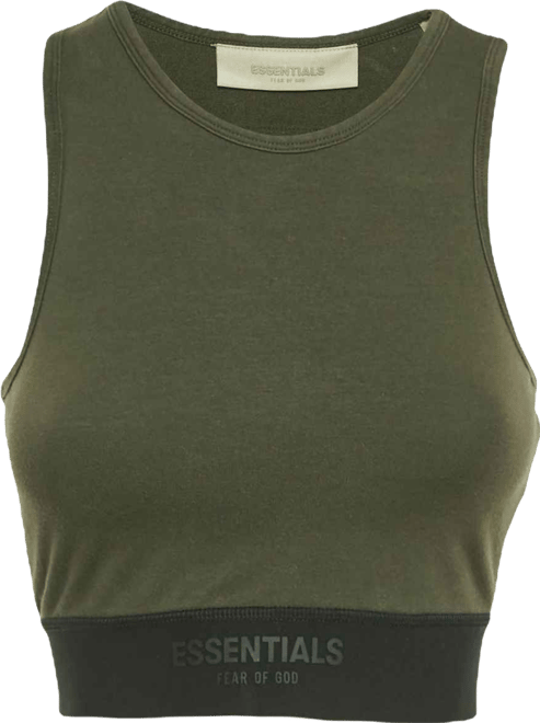 Women's Essentials Military Cotton Knit Sport Tank Top