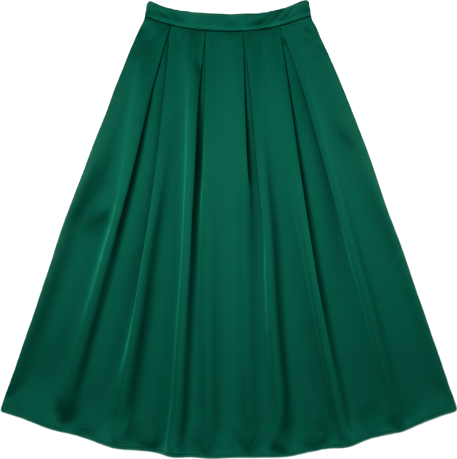 Women's Ritz Green Midi Skirt