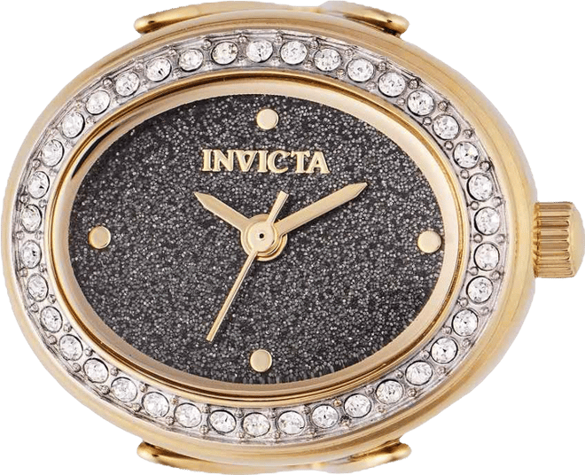 Women's 49601 Mini Quartz 2 Hand Black Dial Watch