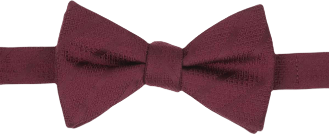 Men's Saxon Stripe Solid Bow Tie and Pocket Square 2-Piece Set, Macy's Exclusive