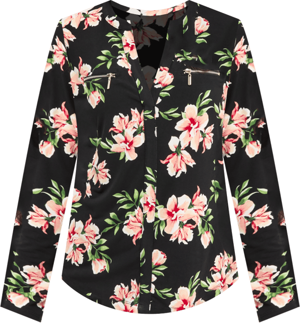 Women's Printed Zip Pocket Top, Macy's Exclusive