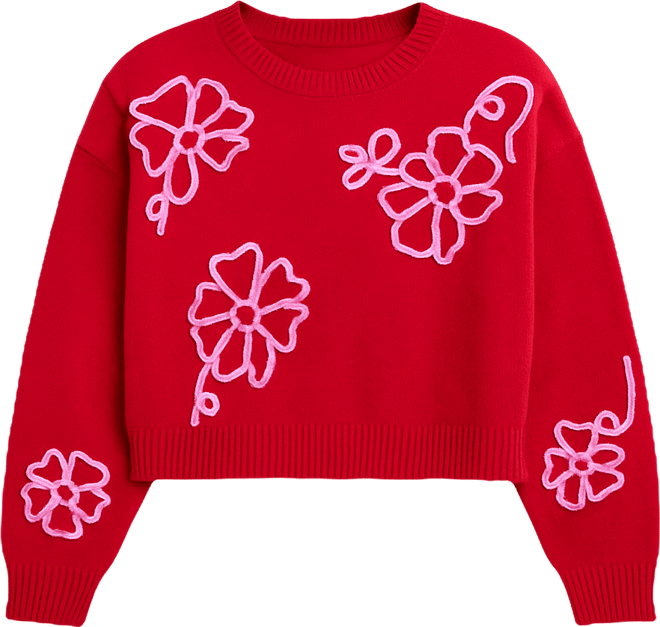 Junior's Cropped Pull-On Sweater