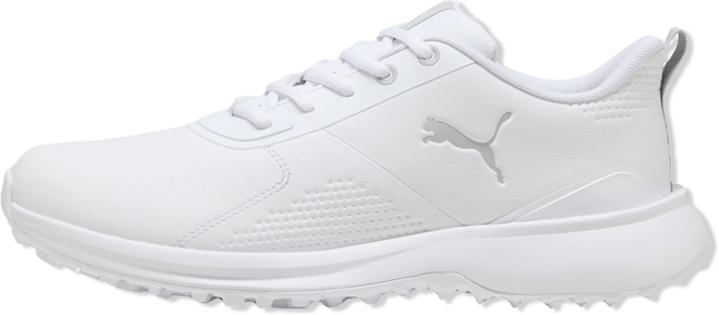 PUMA FUSION GRIP 6 EVO Spikeless Golf Shoes Puma White/Ash Gray