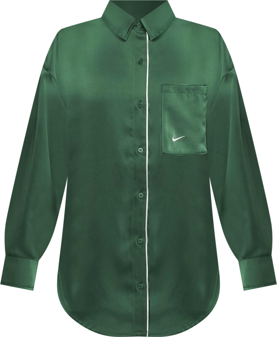 ナイキ スポーツウェア ウィメンズ オーバーサイズド サテン ロングスリーブ トップス