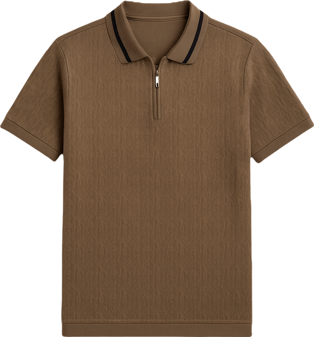 Men's Morales Quarter-Zip Knit Polo Shirt