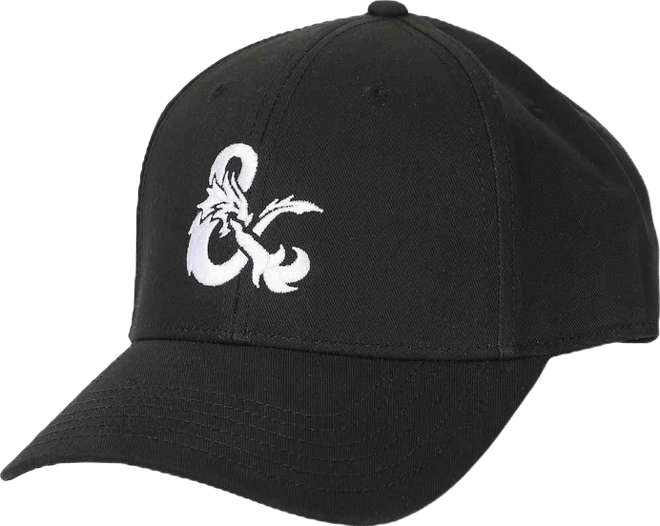 Men's Embroidered Logo Black Traditional Adjustable Hat