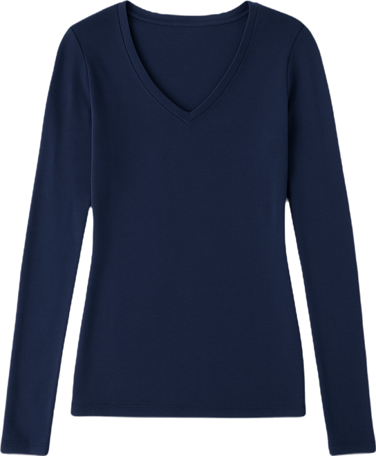 Women's Softwear V-Neck Long-Sleeve Layering Top