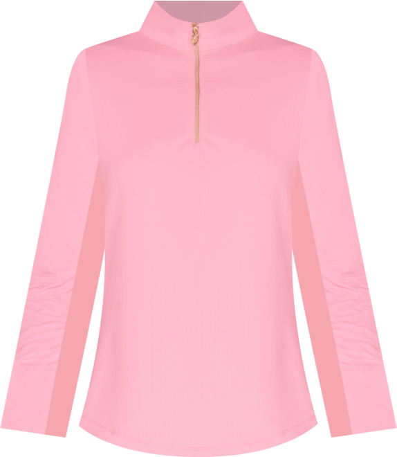 Women's Long Sleeve Miock Neck Top Caribbean Turq. XLarge