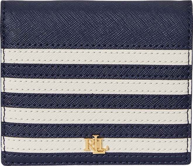 Crosshatch Leather Compact Wallet