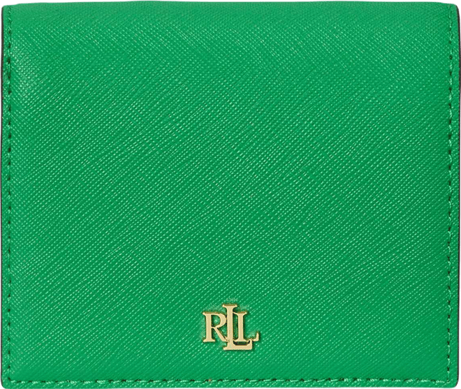 Crosshatch Leather Compact Wallet