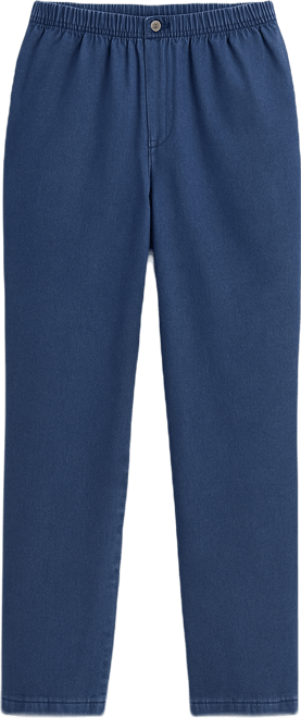 Women's Within Straight-Leg All-Cotton Denim Pull-On 7-Day Elastic-Waist Jeans