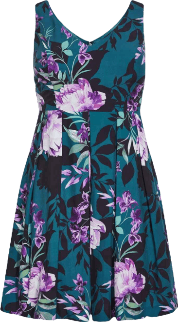 Women's Hydrangea Print Dress