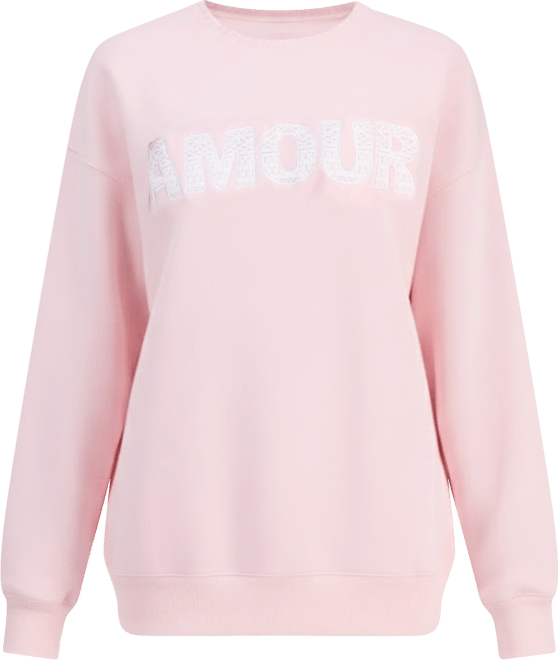 Juniors' Whipstitched Crewneck Sweatshirt