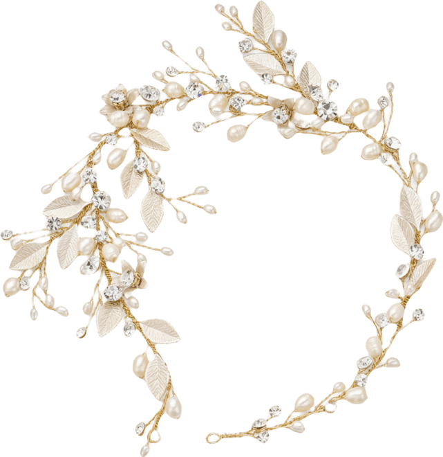 Harlow Pearl and Crystal Hair Vine