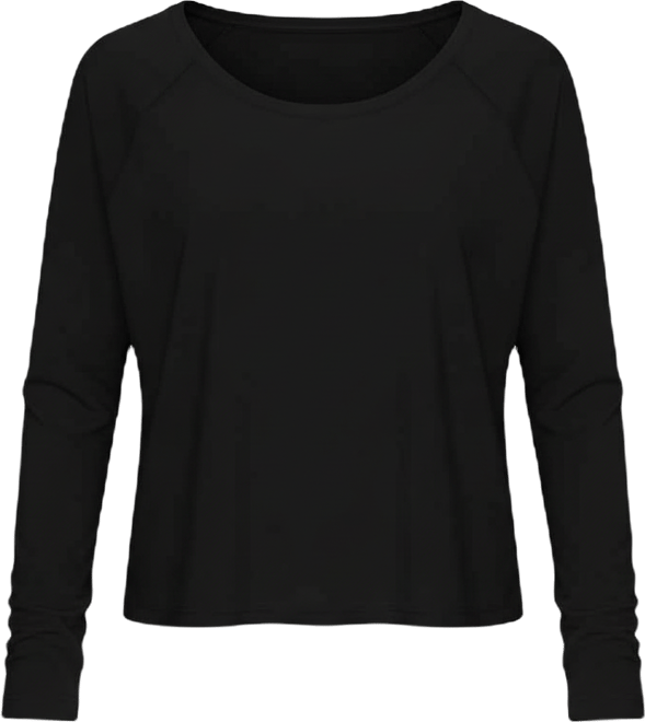 Women's Boxy Nylon Long Sleeve Top