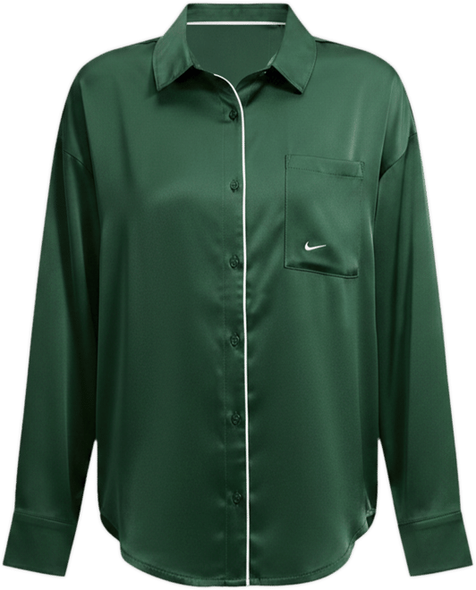 Nike Sportswear Women's Oversized Satin Long-Sleeve Top
