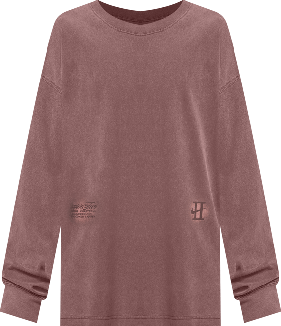 북 나이키 남성 긴팔 농구 티셔츠