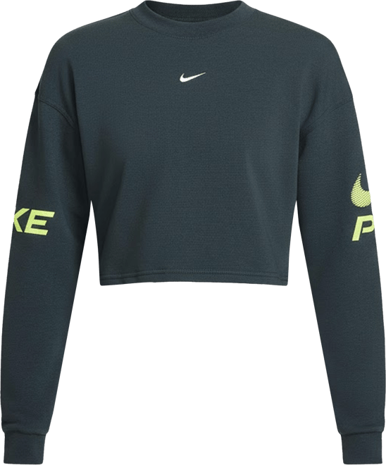Nike Pro Women's Dri-FIT Loose Crew-Neck French Terry Sweatshirt