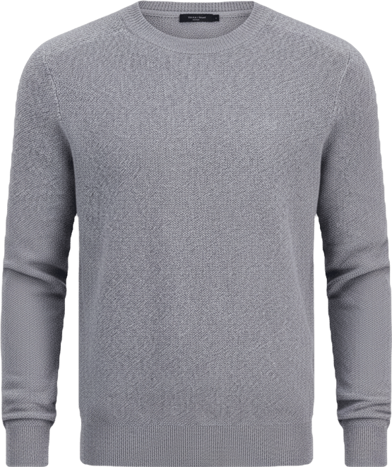 Men's Mouline Textured Crewneck Sweater