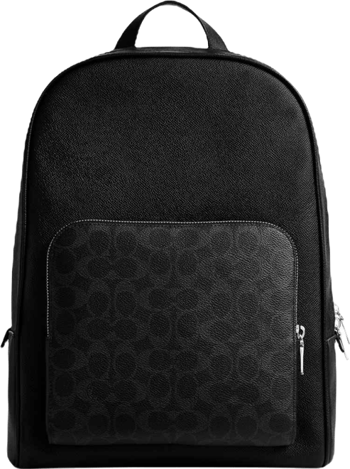 Men's Wade Coated Canvas and Crossgrain Leather Backpack