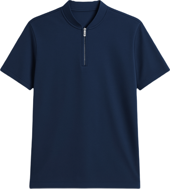 Men's Short-Sleeve Mercerized Cotton Baseball Polo Shirt, Macy's Exclusive