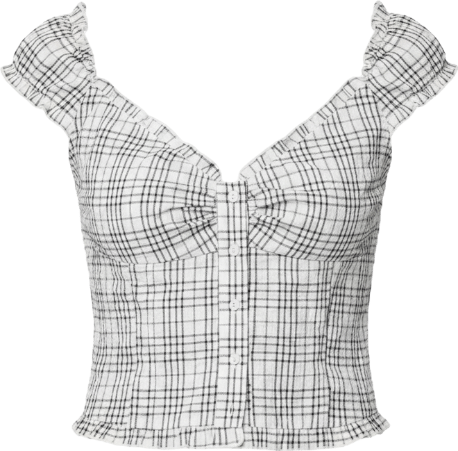 Women's Dolsy Plaid Button Up Top