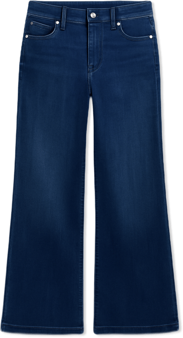 Petite High-Rise Wide-Leg Tummy-Control Jeans, Macy's Exclusive