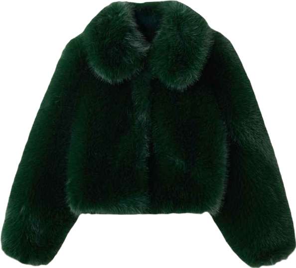 Women's Faux-Fur Cropped Jacket
