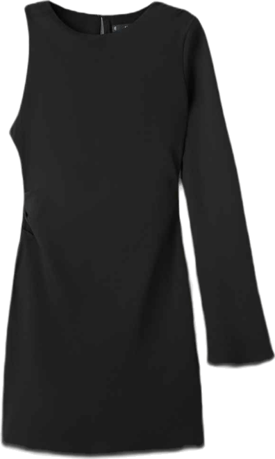 Women's Asymmetrical Sleeves Dress