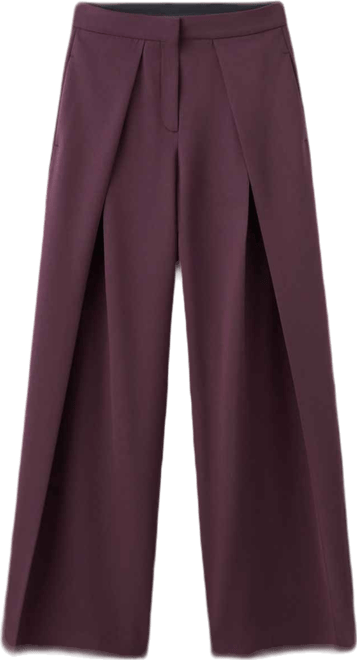 Women's Pleated Wide Leg Trousers