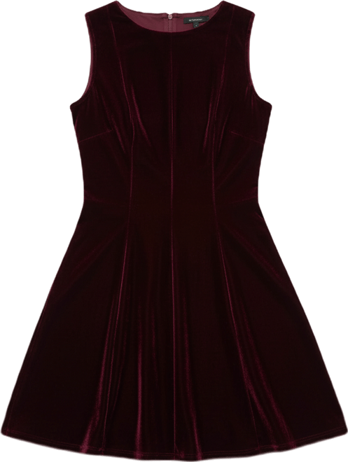 Women's Velvet Seams Dress