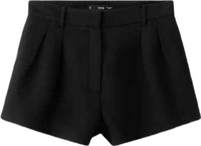 Women's Pleated High-Waist Shorts