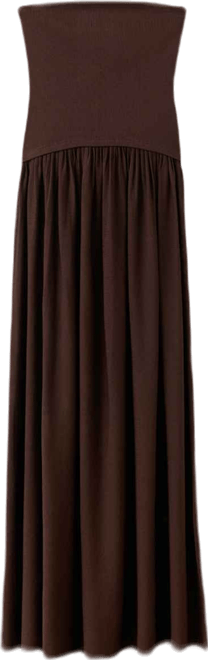 Women's Combined Strapless Dress